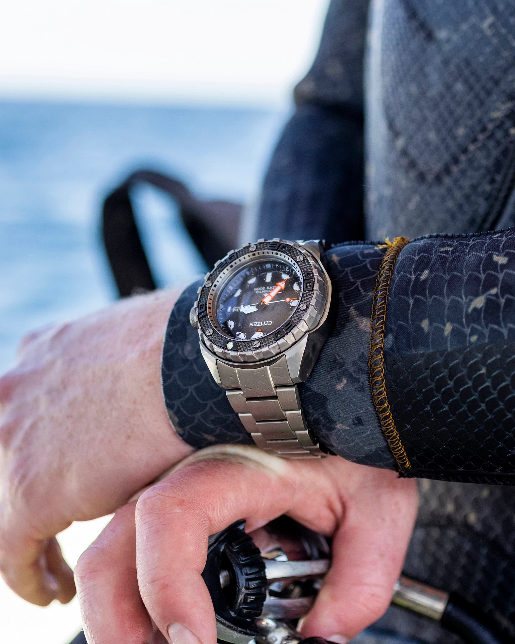 Promaster Dive Automatic Black Dial Super Titanium Bracelet NB6004